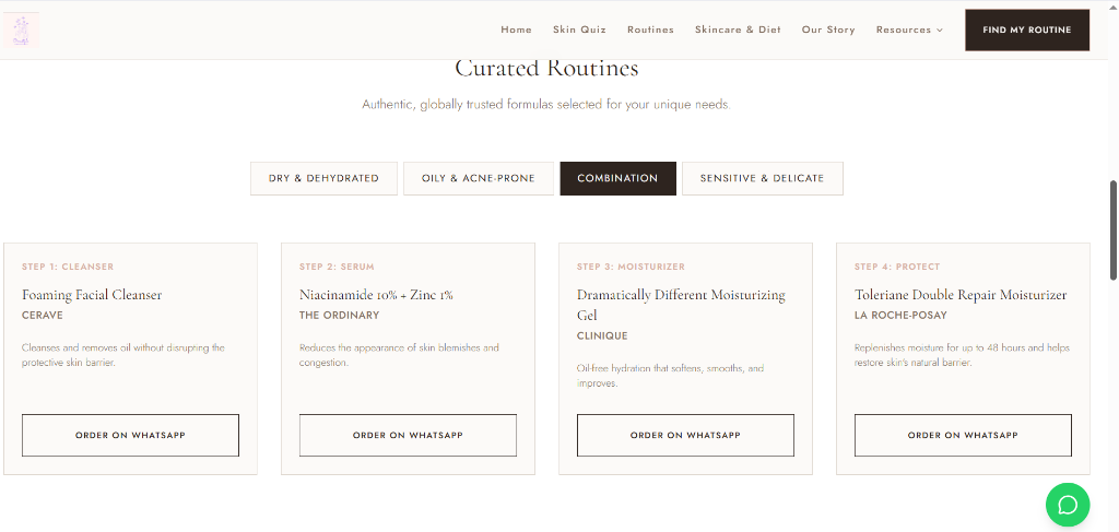 Omastyle Collection Curated Routines for Skin Types